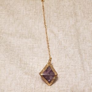Lariat necklace with Amethyst